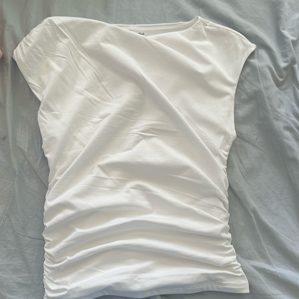 abercrombie draped slash top worn once